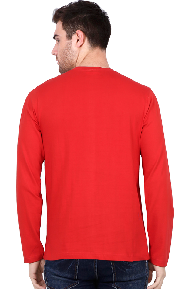 Men's Round Neck Full Sleeve_Red Snoopy