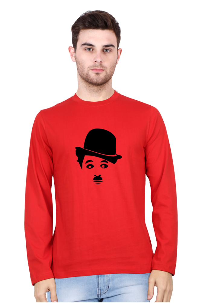 Men's Round Neck Full Sleeve_Charlie Chaplin