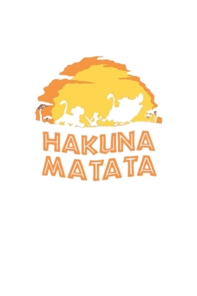 Men's V Neck Half Sleeve T-Shirt_Hakuna Matata