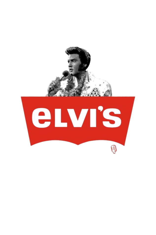 Men's V Neck Half Sleeve T-Shirt_Elvis