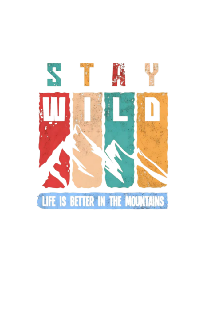 Men's Oversize Half Sleeve T-Shirt_Stay Wild