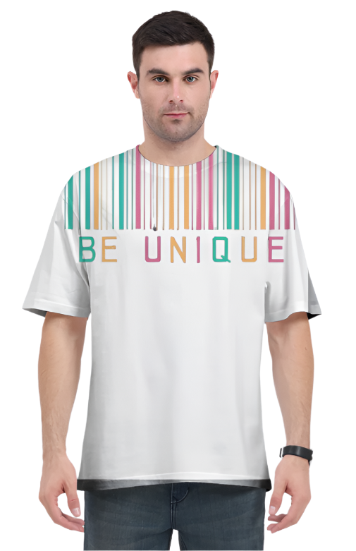 Men's Oversize Half Sleeve T-Shirt_Be Unique