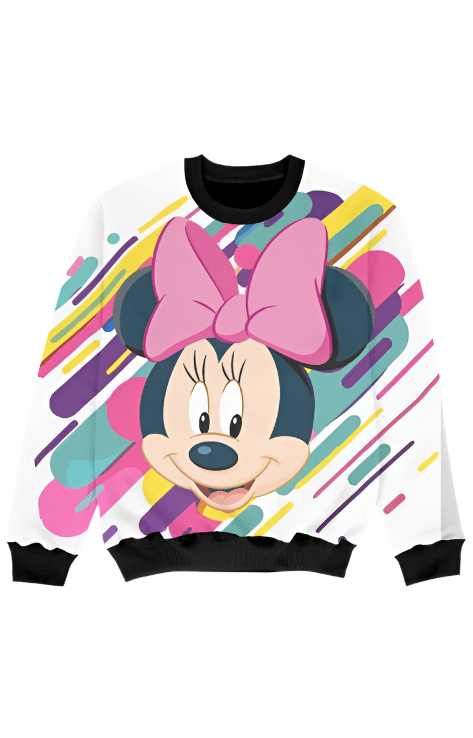 Girl AOP Sweatshirt_Colored Minnie