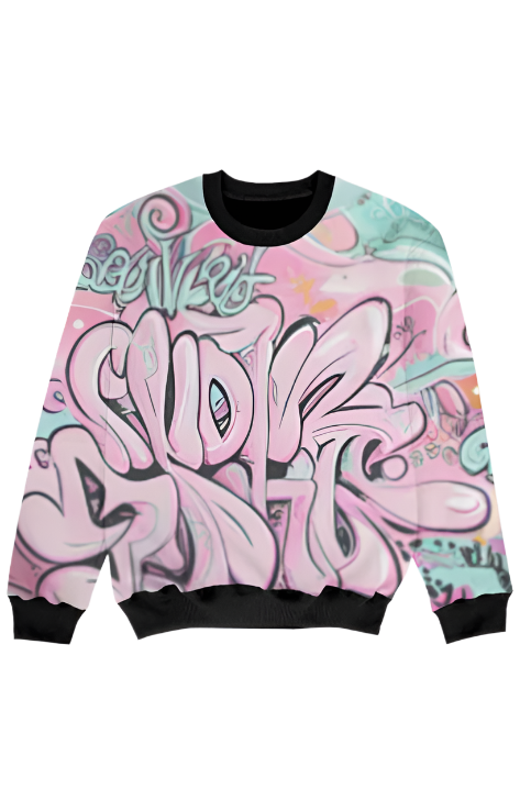 Girl AOP Sweatshirt_Graffitti