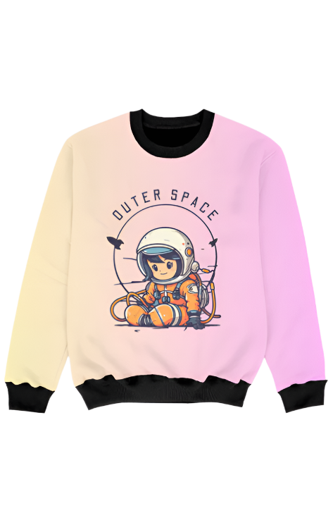 Girl AOP Sweatshirt_Outer Space