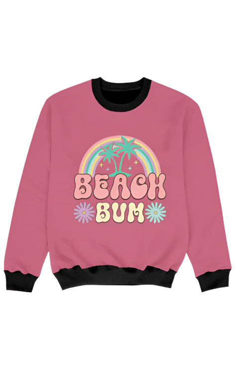 Girl AOP Sweatshirt_Beach Bum