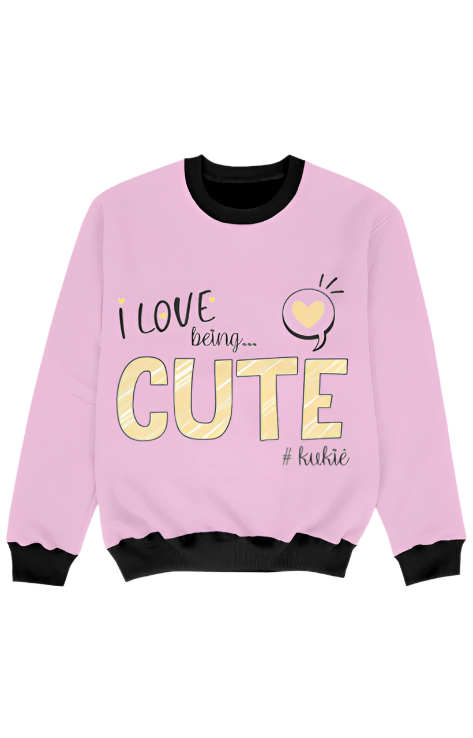 Girl AOP Sweatshirt_Cutie