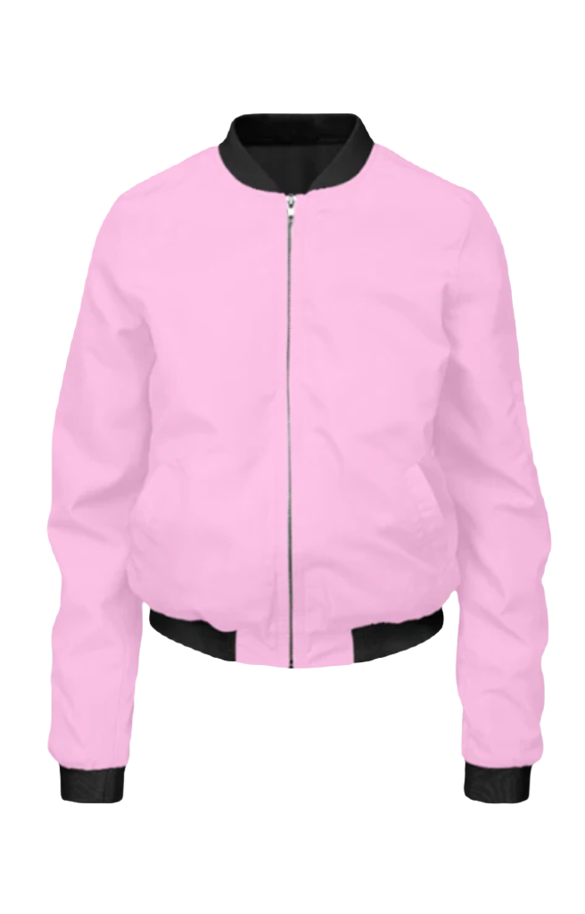 Women Bomber Jacket_Light Pink