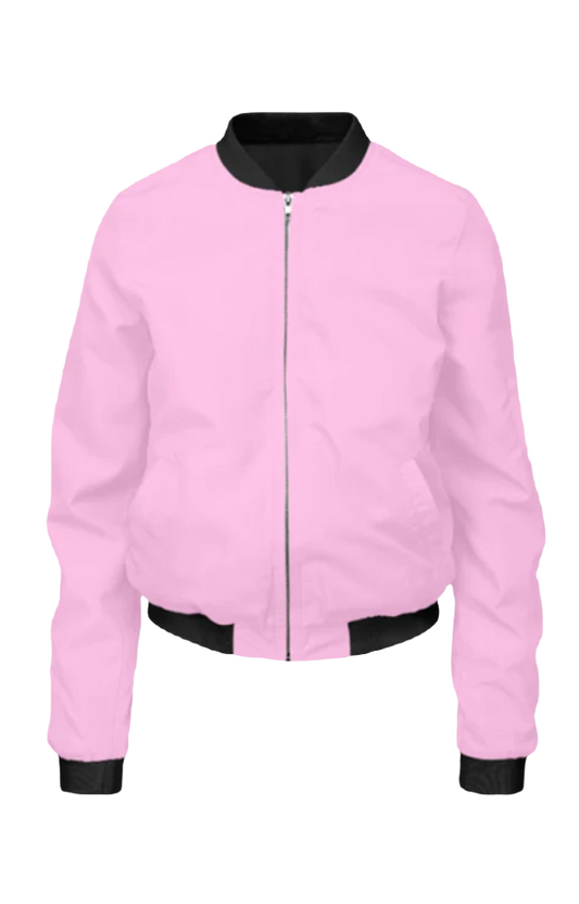 Women Bomber Jacket_Light Pink