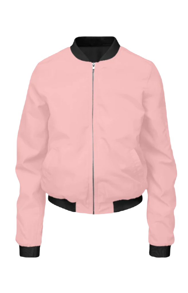 Women Bomber Jacket_Peach