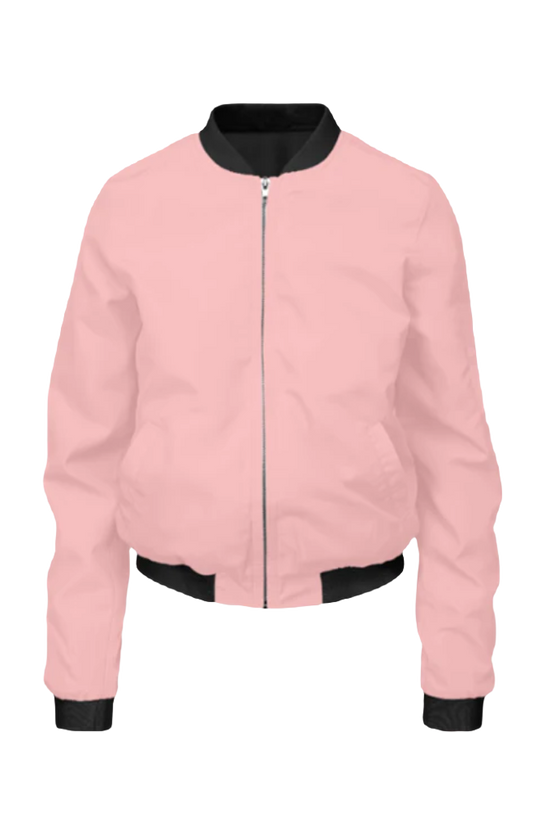 Women Bomber Jacket_Peach