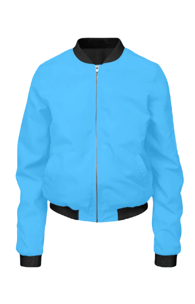 Women Bomber Jacket_Surf Blue