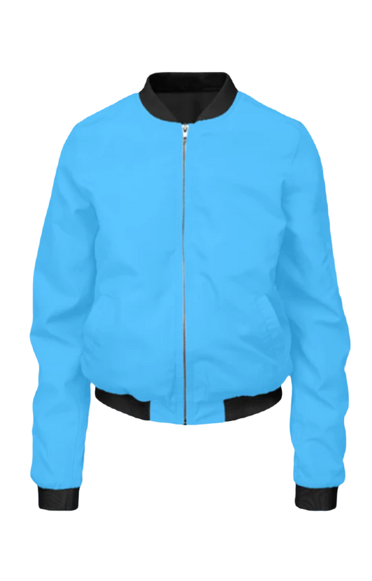 Women Bomber Jacket_Surf Blue