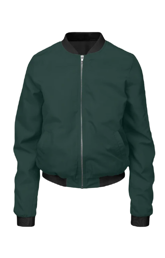 Women Bomber Jacket_Army Green