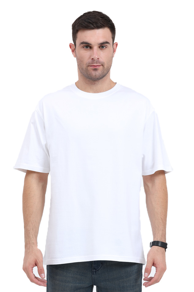 Men's Oversize Half Sleeve T-Shirt_Plains