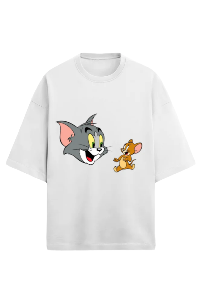 Unisex Terry Oversized T-Shirt_Tom n Jerry