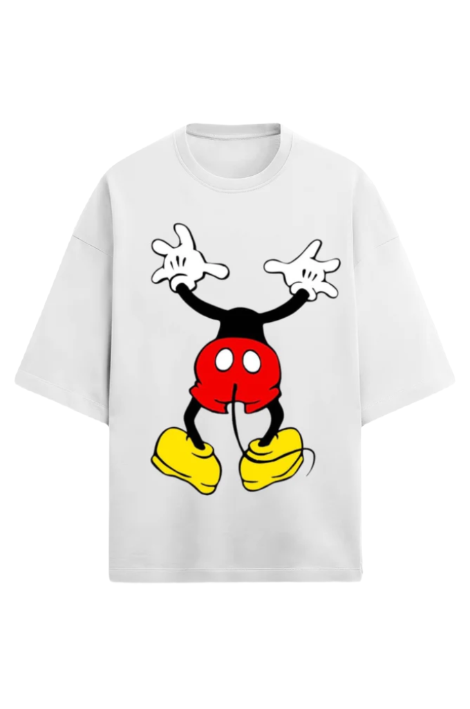 Unisex Oversized Terry T-Shirt_Mickey Looking