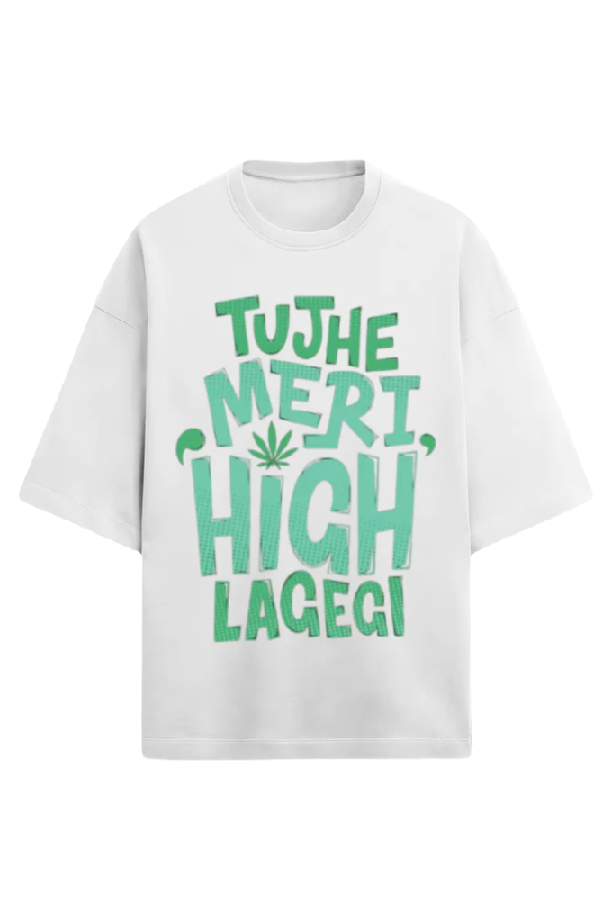 Unisex Oversize Terry T-Shirt_High Lagegi_Memes Collection