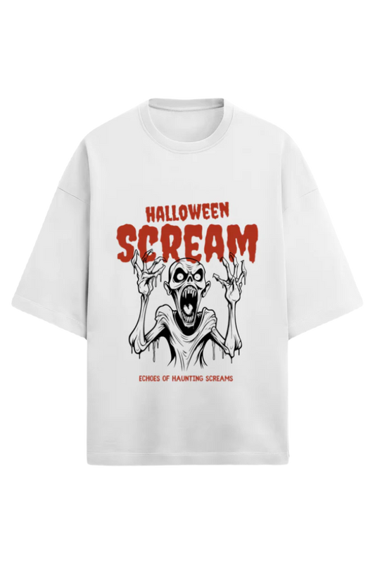 Unisex Oversize Terry T-Shirt_Scream