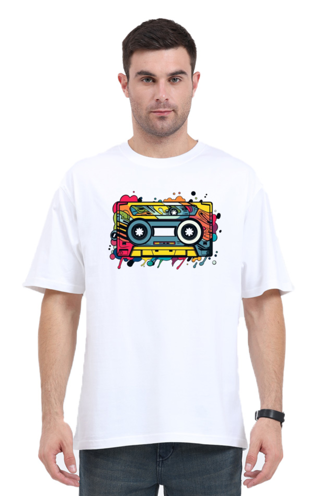 Men's Oversize Half Sleeve T-Shirt_Only Cassette