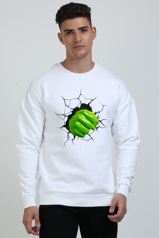 Men's Oversized Sweatshirts_Hulk Punch