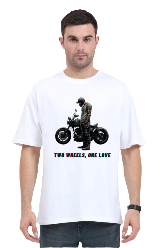 Men's Oversize Half Sleeve T-Shirt_Bike Love