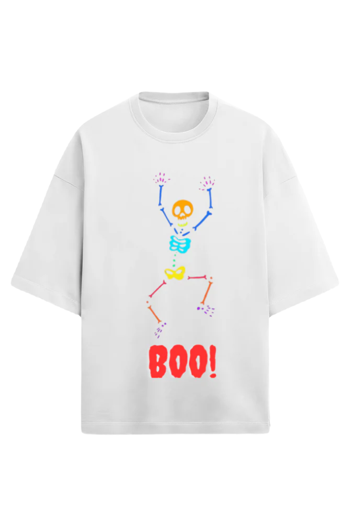 Unisex Oversize Terry T-Shirt_Grumpy Ghost