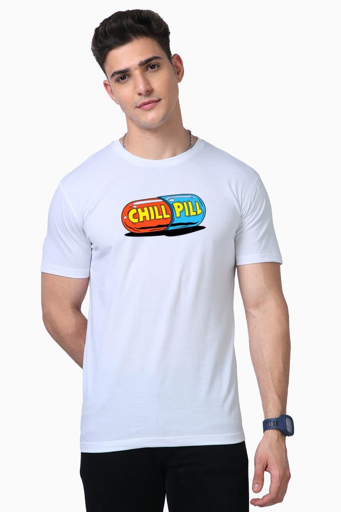 Men's Supima T-Shirts_Chill Pill_Humor Collection