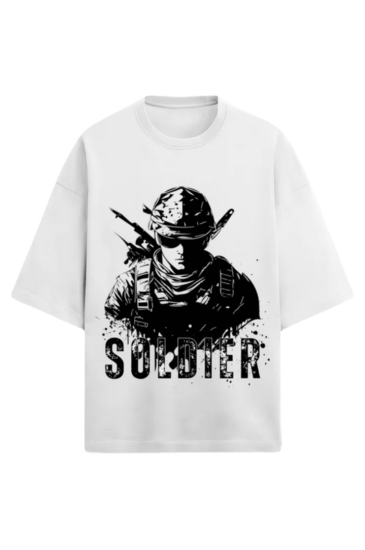 Unisex Terry Oversized T-Shirt_Soldier Front