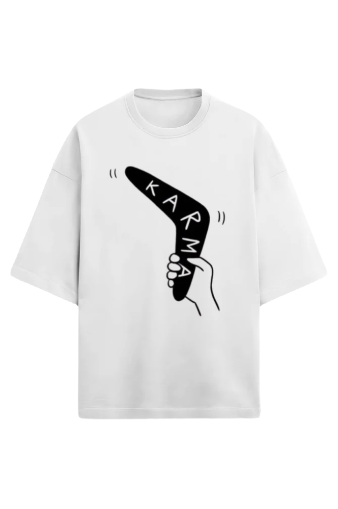 Unisex Oversize Terry T-Shirt_Karma Boomerang