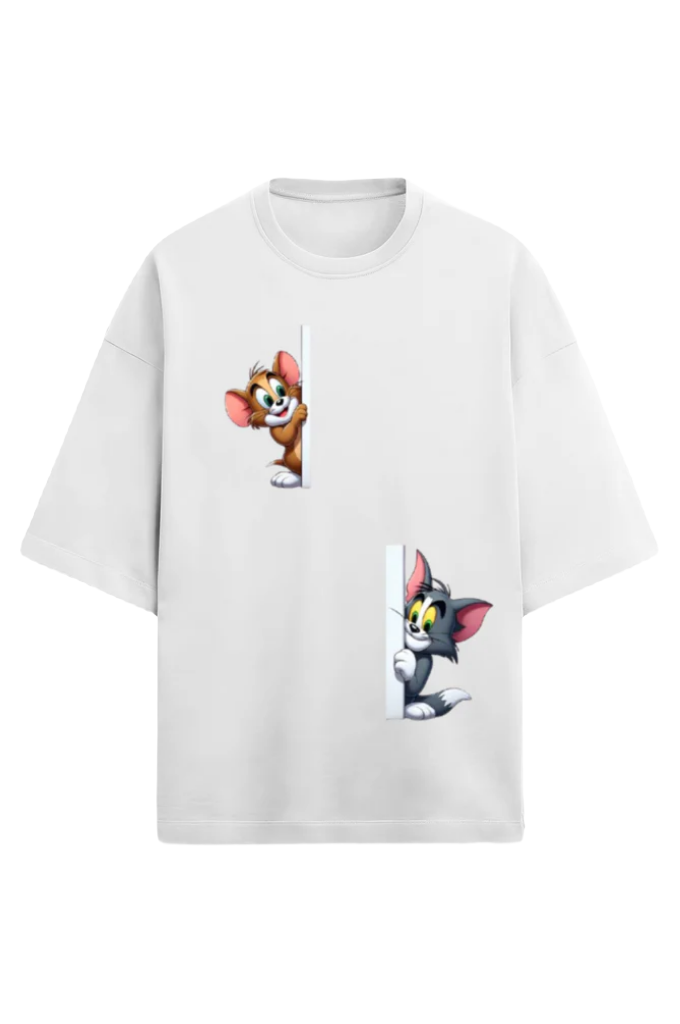 Unisex Terry Oversized T-Shirt_Tom n Jerry