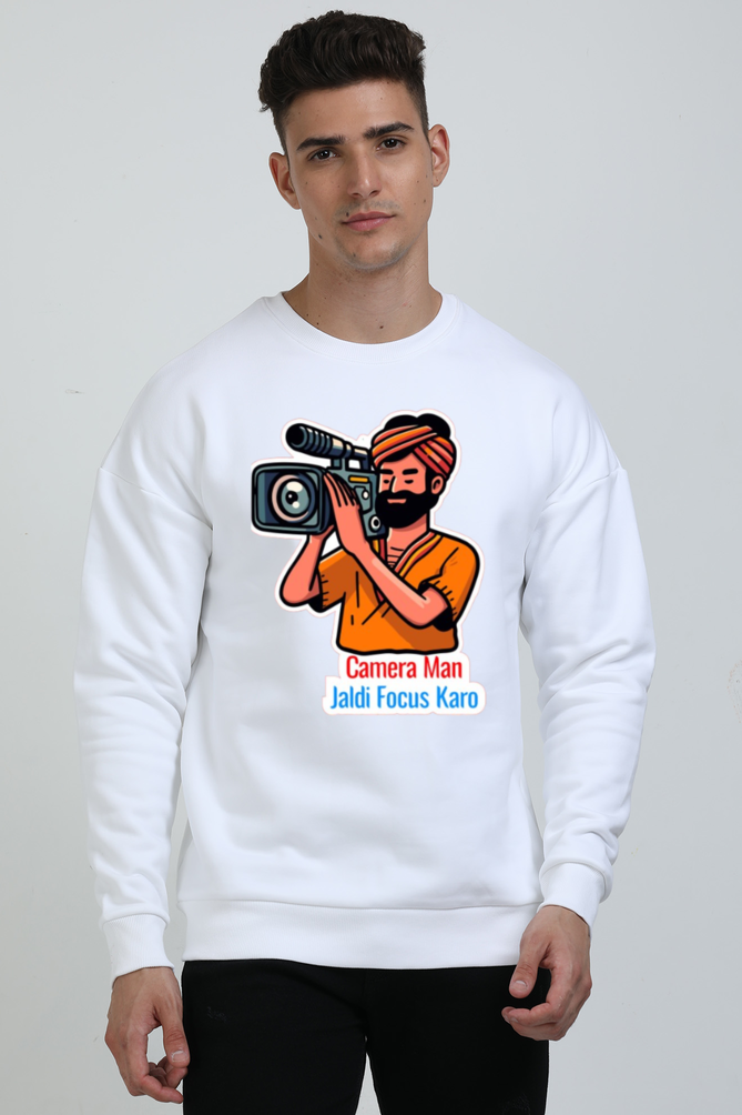 Men's Oversized Sweatshirts_Cameraman Meme