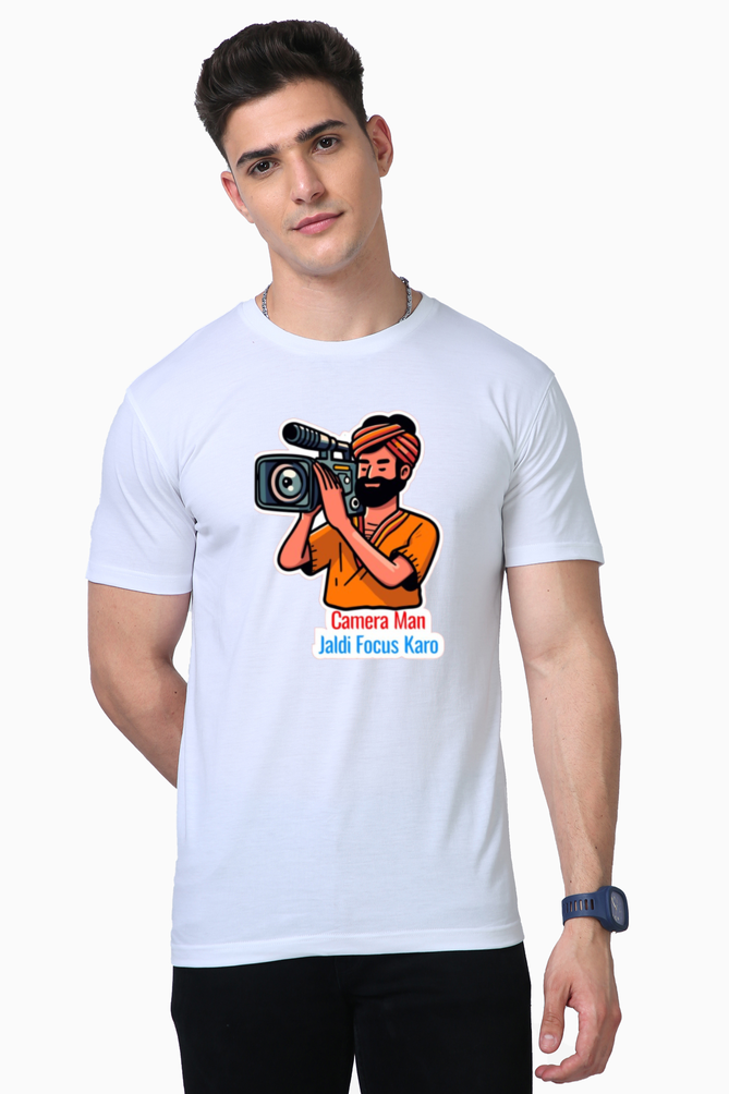 Men's Supima T-Shirts_Cameraman Meme_Viral Memes Collection