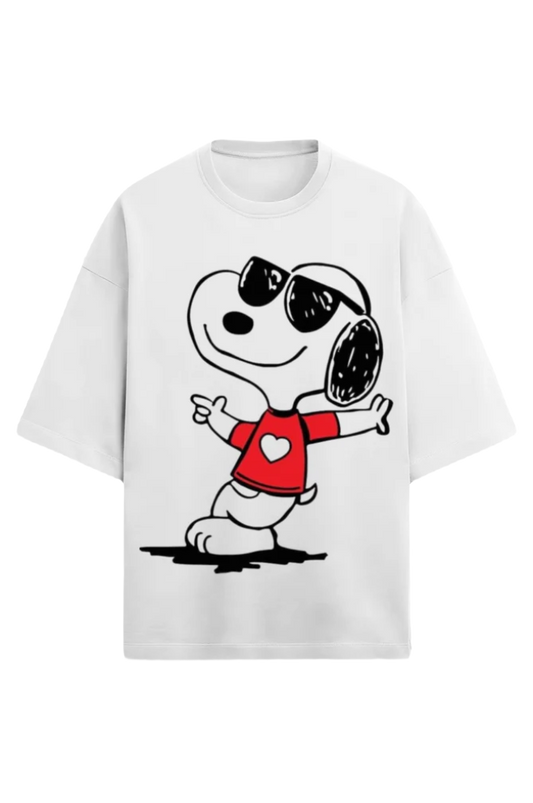 Unisex Oversized Terry T-Shirt_Snoopy