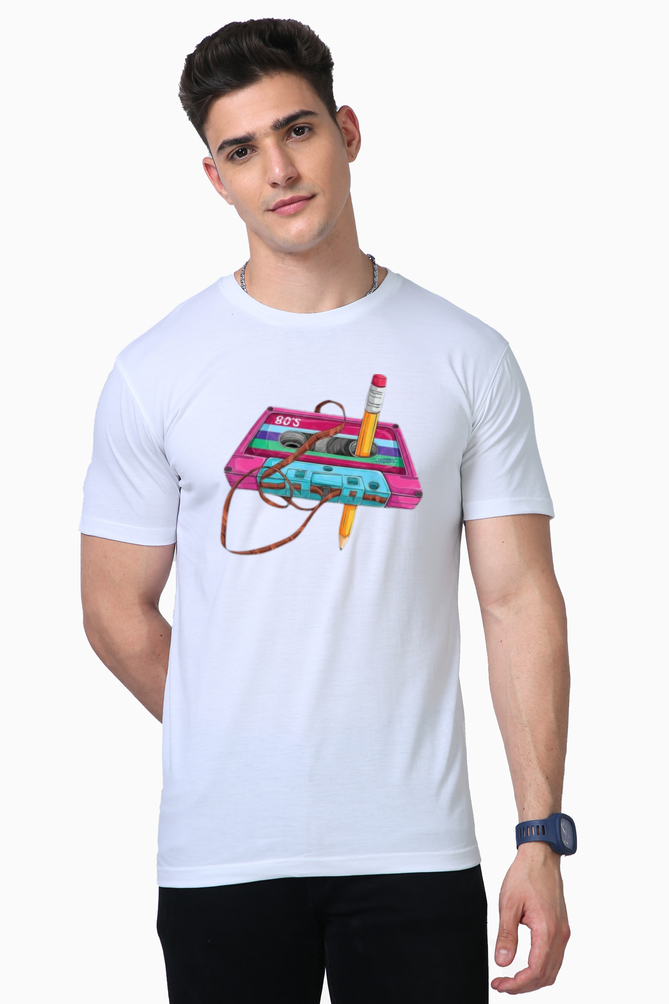 Men's Supima T-Shirts_Cassette Unwind_Music Collection