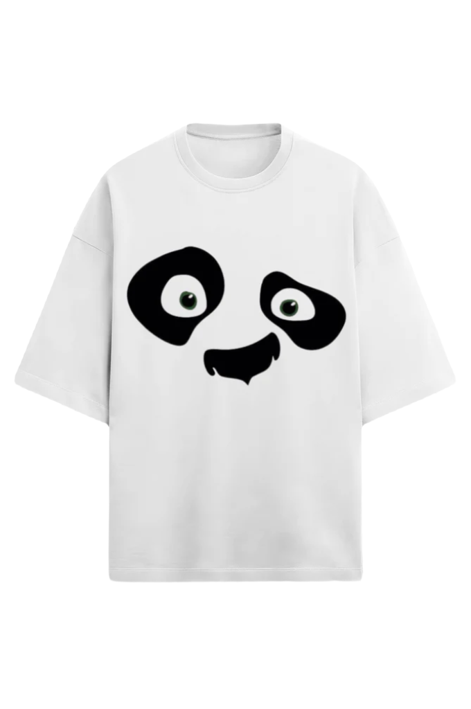 Unisex Oversize Terry T-Shirt_Panda Face