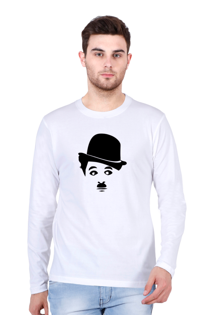 Men's Round Neck Full Sleeve_Charlie Chaplin