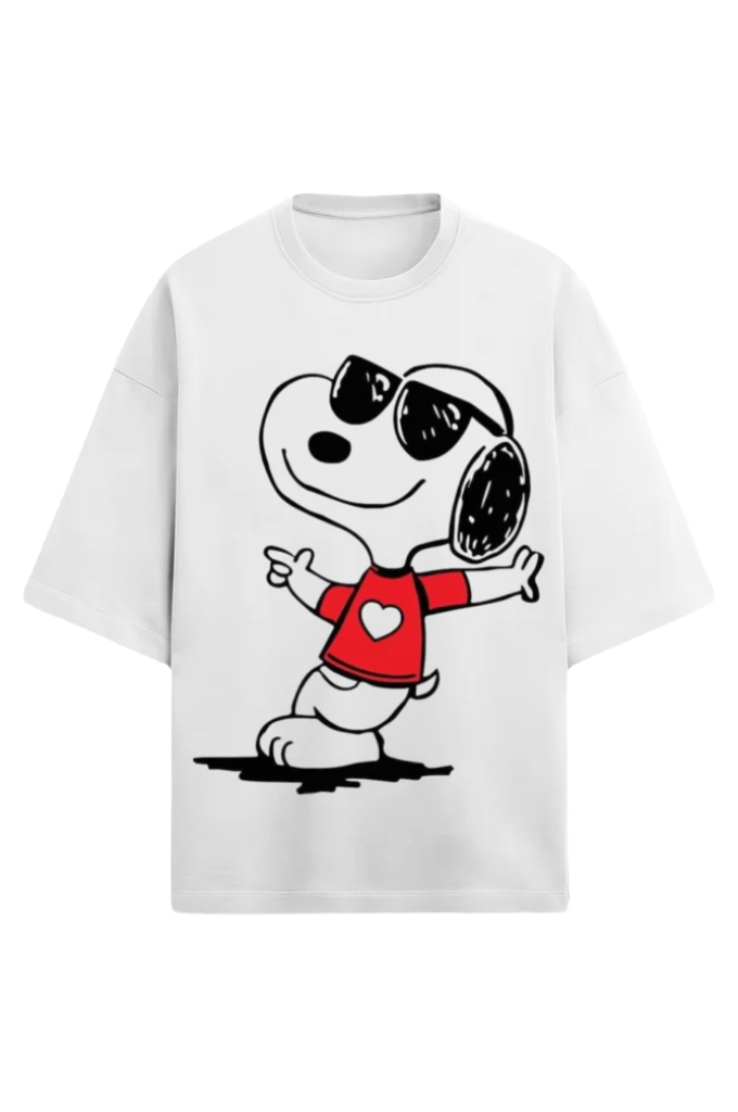 Unisex Oversized Terry T-Shirt_Snoopy