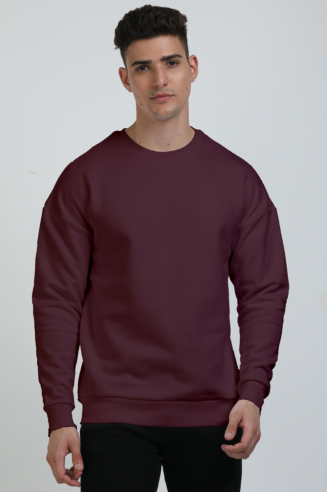 Men's Oversized Sweatshirts_Plains