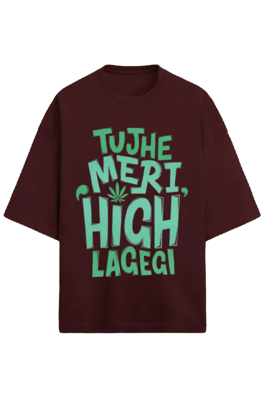 Unisex Oversize Terry T-Shirt_High Lagegi_Memes Collection