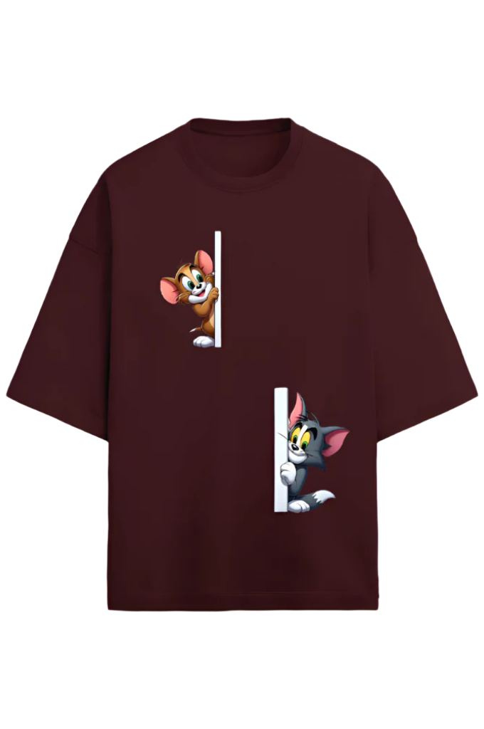 Unisex Terry Oversized T-Shirt_Tom n Jerry