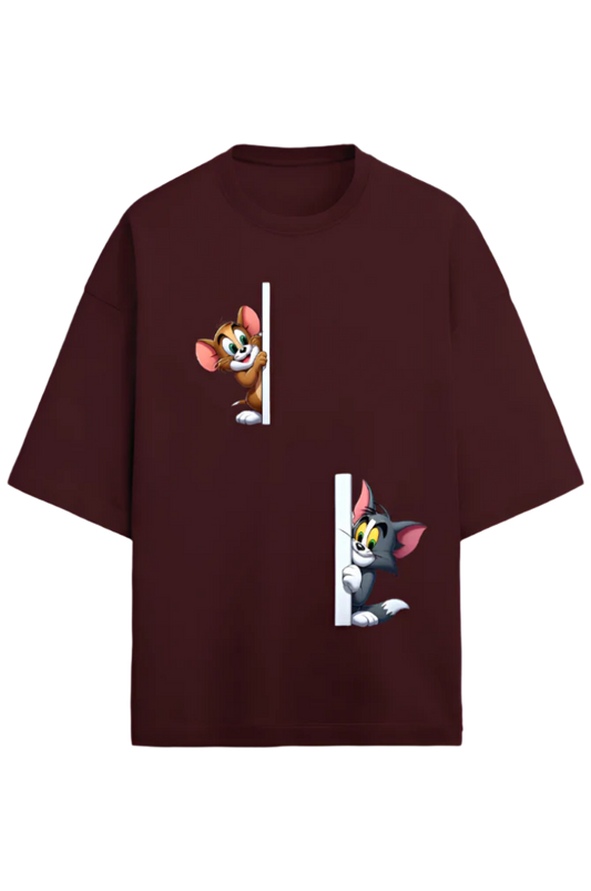 Unisex Terry Oversized T-Shirt_Tom n Jerry