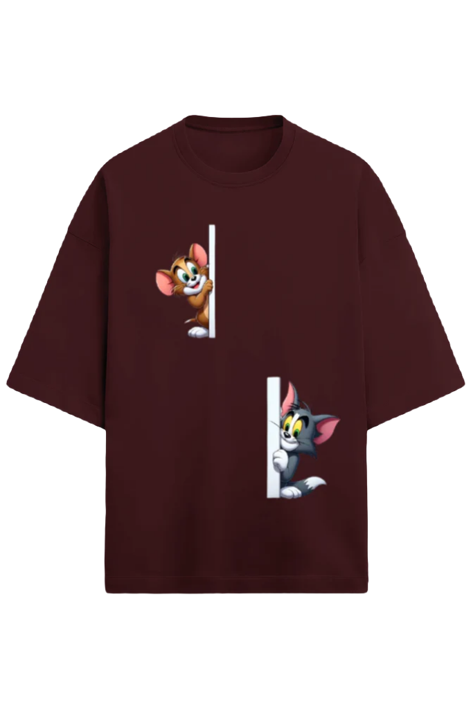 Unisex Terry Oversized T-Shirt_Tom n Jerry