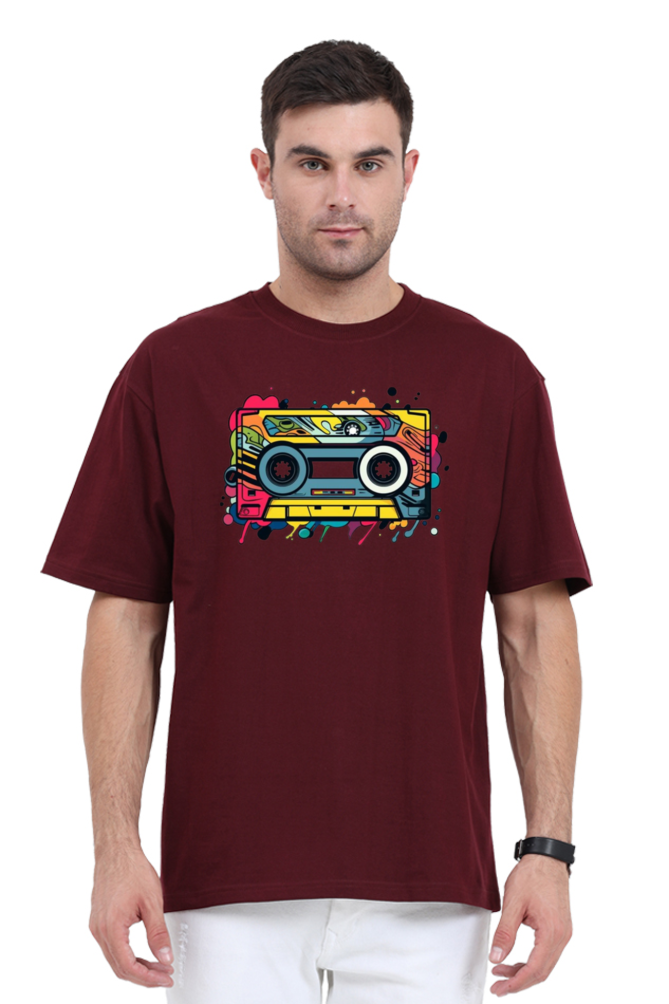 Men's Oversize Half Sleeve T-Shirt_Only Cassette