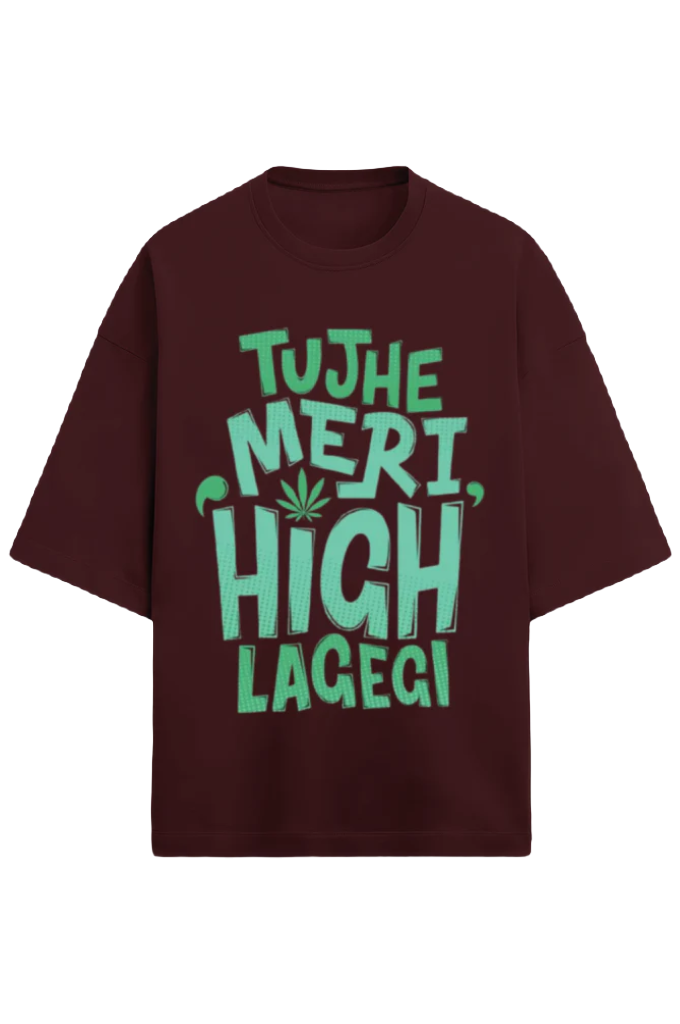 Unisex Oversize Terry T-Shirt_High Lagegi_Memes Collection