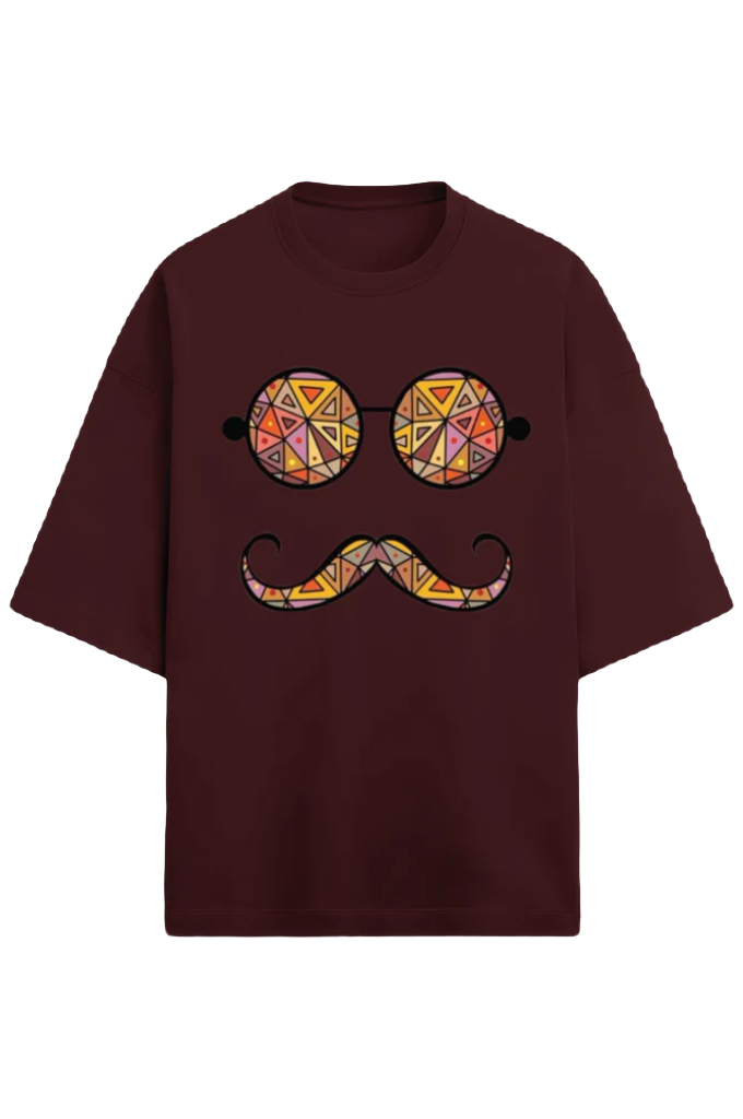 Unisex Oversize Terry T-Shirt_Moustache