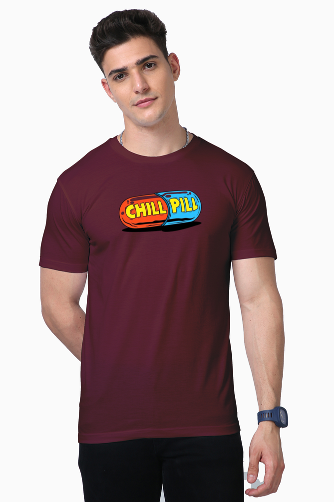 Men's Supima T-Shirts_Chill Pill_Humor Collection