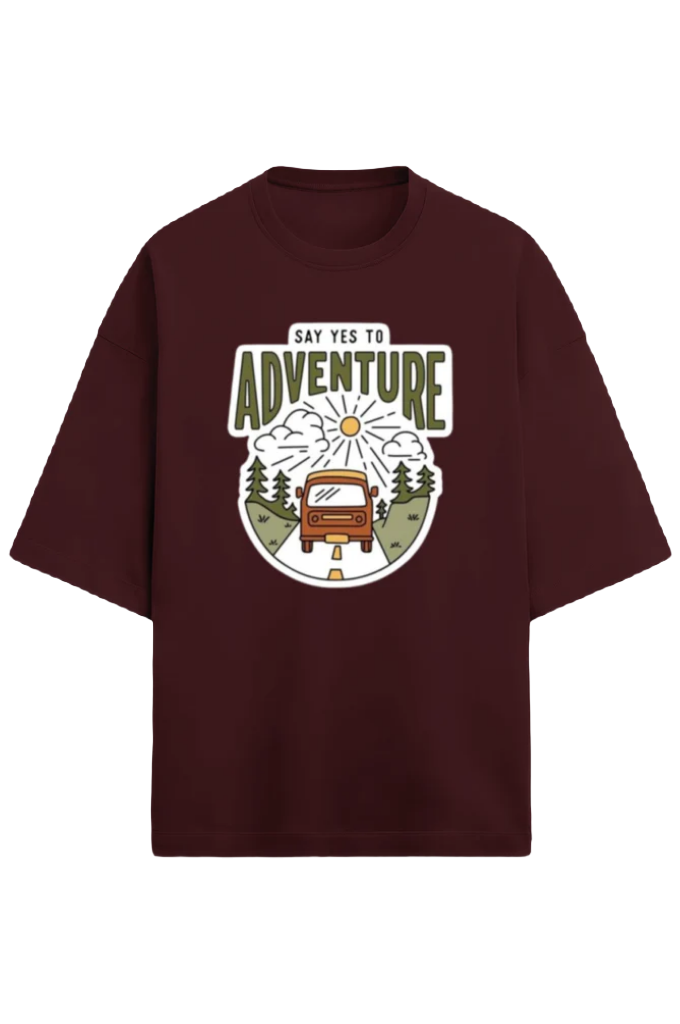 Unisex Oversized Terry T-Shirt_Adventure