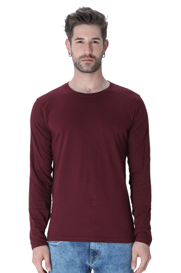 Men's Round Neck Full Sleeve_Plains