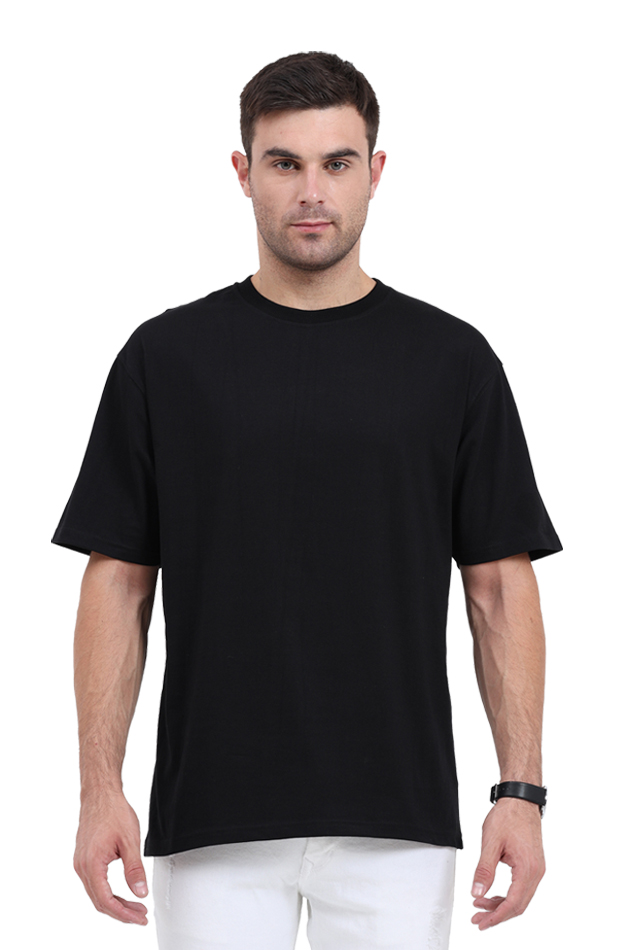 Men's Oversize Half Sleeve T-Shirt_Plains